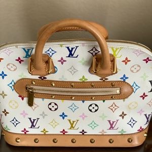 LOUIS VUITTON white alma